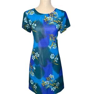Jack Mulqueen Women’s Sheath Dress Floral Short Sleeve Size 8